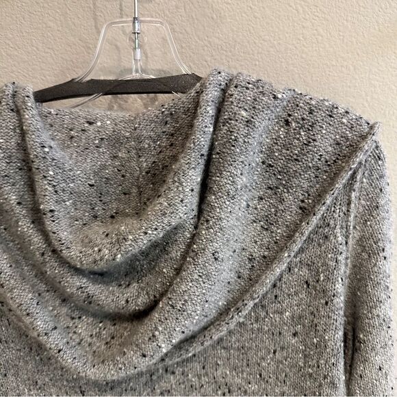 Vince | xs | grey 100% cashmere open front hooded long cardigan - Picture 3 of 9